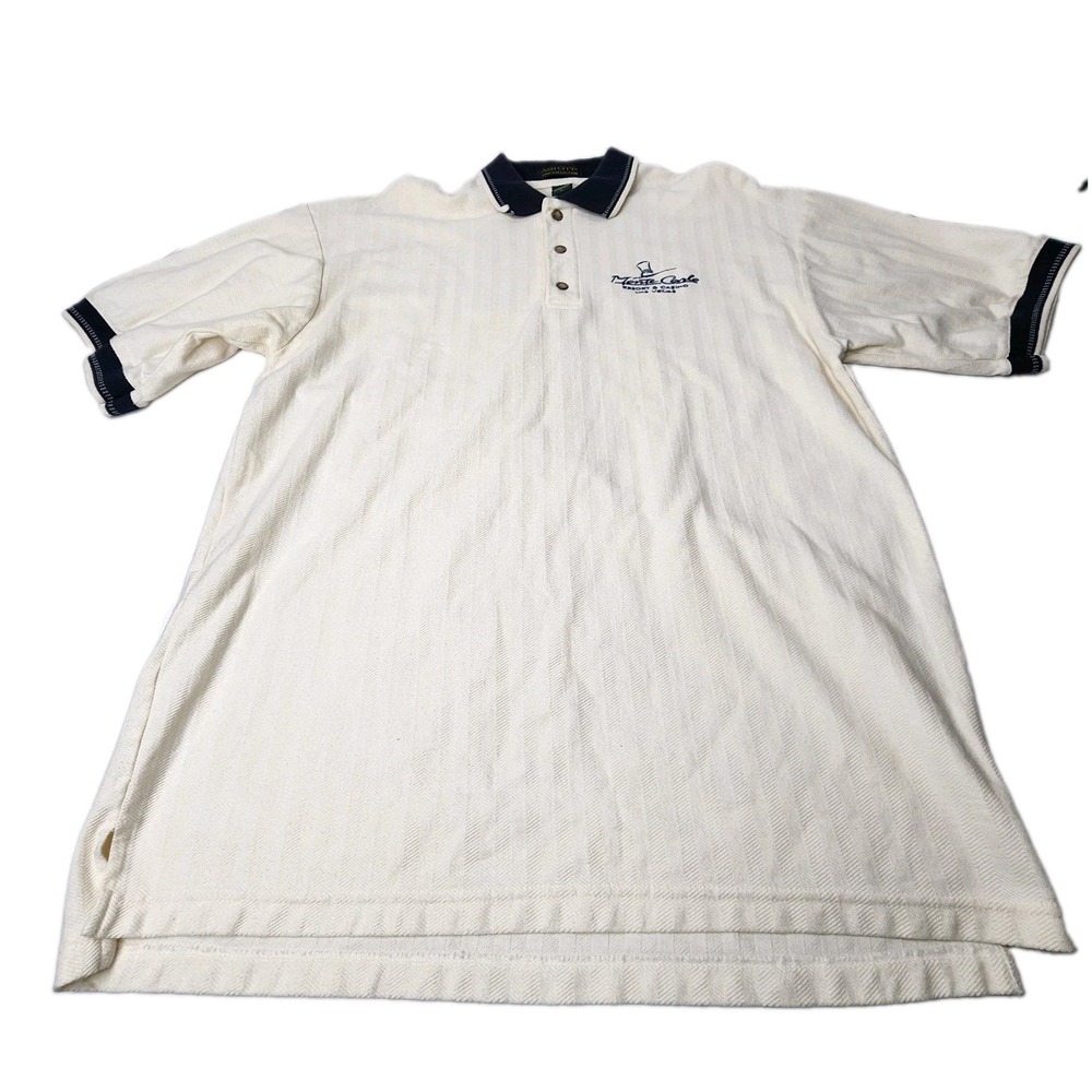 Vintage Monte Carlo Las Vegas Casino Men's XL Polo Hotel Ash City Pro-Collection